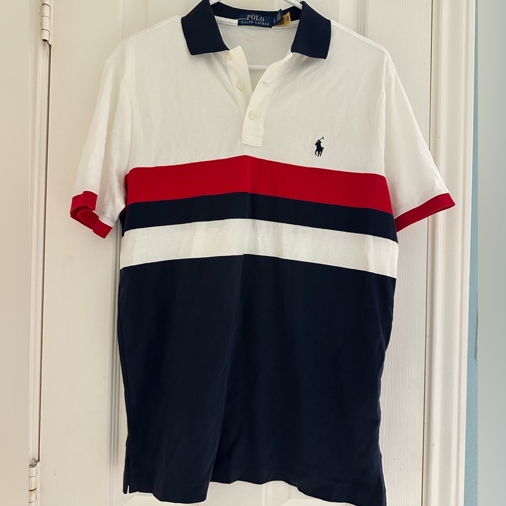 Polo Ralph Lauren Soft Color Block Short Sleeve Polo Shirt size small.